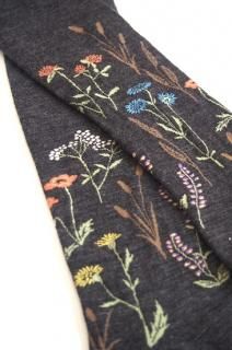 floral dark gray<br>KURI BOTELLA