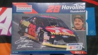 Ernie Irvan #28 Havoline Thunderbird 1:24 Plastic Model (Monogram)