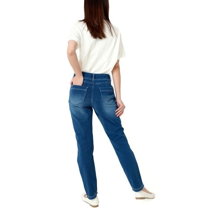 全方向ストレッチ冷感デニムニットレギンス