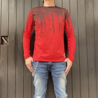 【2021NEW】HI-NOI ドリッピングシャツ  レッド/ブラック【数量限定】