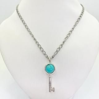 【10SALE】 SV STONE KEY ネックレス