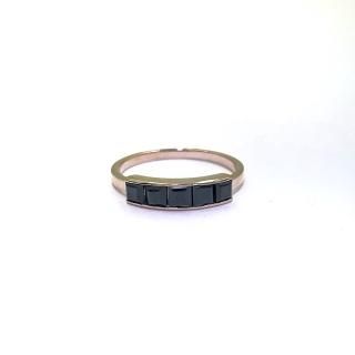 【10SALE】K10 オニキススクエアリング#13