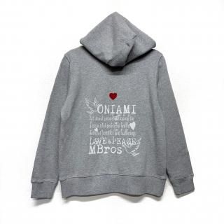 【5月一点モノ】パーカーフルジップ XS グレー【ワンオフ9】