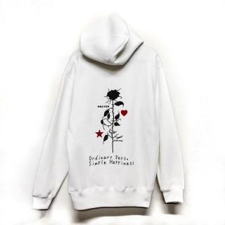 【5月一点モノ】パーカープルオーバー L ホワイト【ワンオフ17】