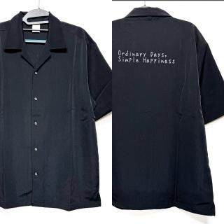 【一点モノSALE】オープンシャツ ブラック S,Ｍ,L,XLサイズ各1点ずつ