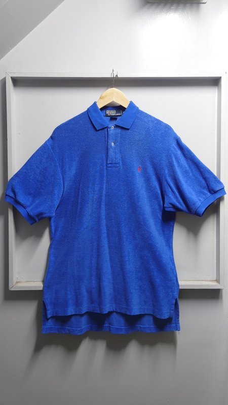 POLO RALPH LAUREN ݥ ݥˡ ѥ ݥ ֥롼 M  ɽ Ⱦµ ե (VINTAGE)