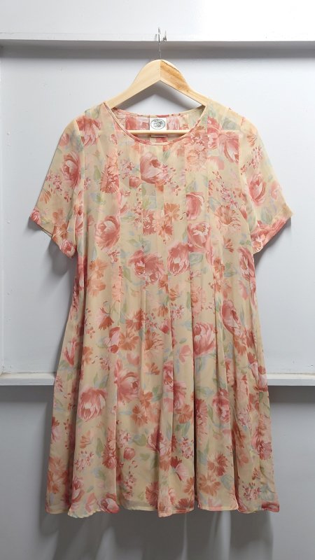 laura ashley  ݥꥨƥ Ⱦµ ե ԡ ١ UK12 ʡ ڥդ  饢쥤 (USED)