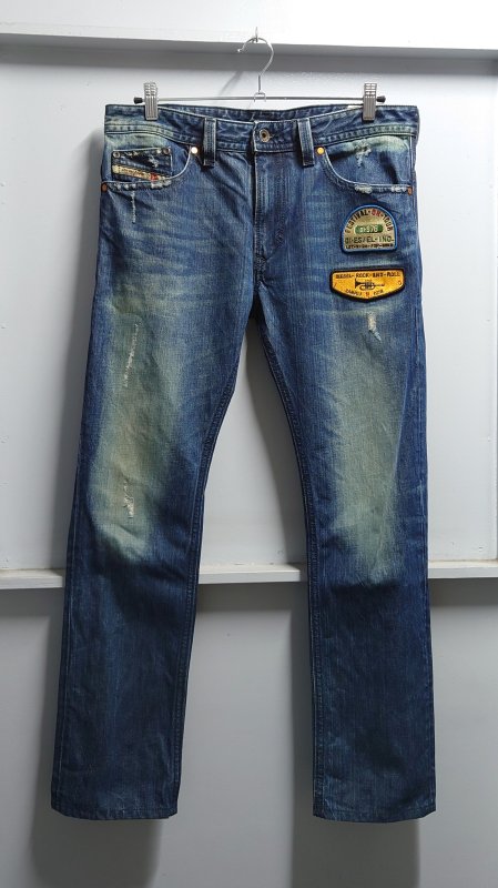 DIESEL ꥢ DNA WASH THAVAR SLIM SKINNY ǥ˥ ѥ W31 L30 ֥쥤֥ޥ åڥ ǥ (USED)