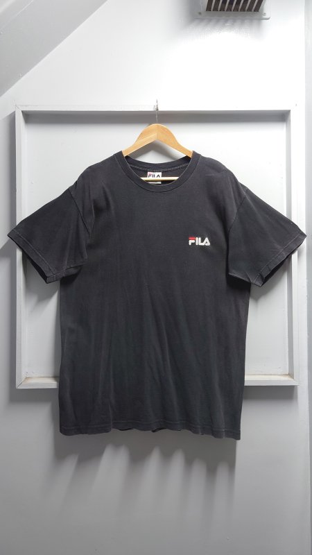 90s FILA 쥿 USA ݥ  ɽ T եɥ֥å M Ⱦµ ե (VINTAGE)