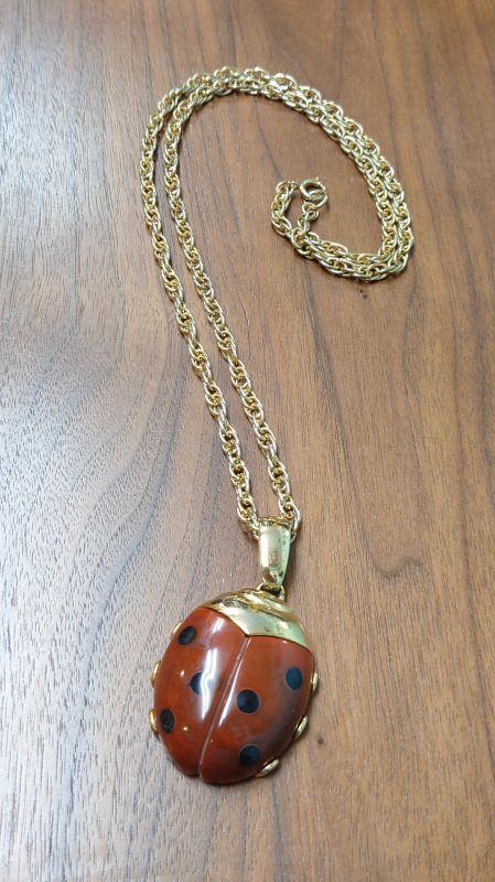 Vintage Ladybug Chain Necklace ƤȤ  ͥå쥹 ɥ顼 (VINTAGE)