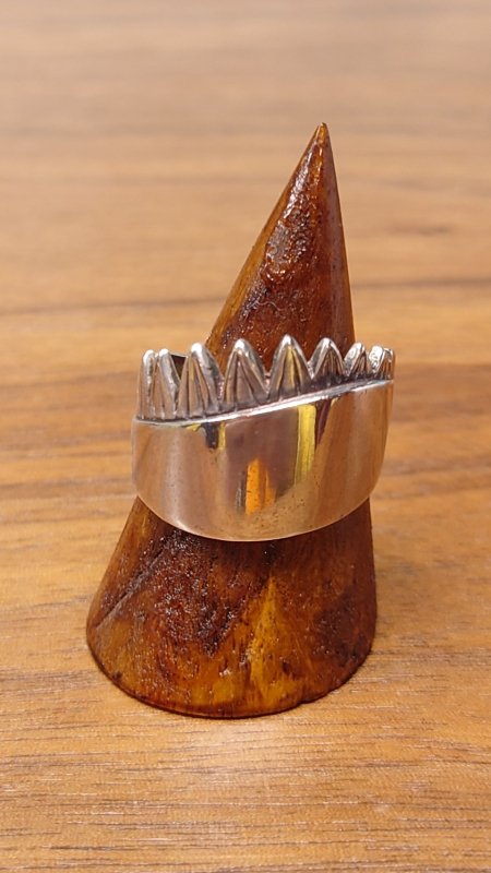 Silver 925 Fang Ring 15号 スターリングシルバー 牙 指輪 (USED)