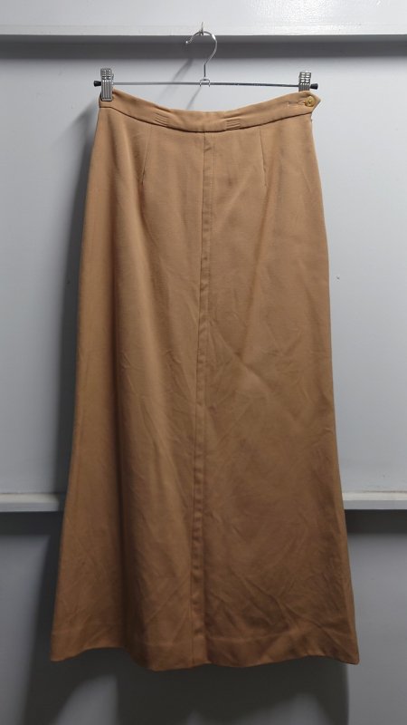 90-00’s Ralph Lauren ウール ロング スカート カーキ サイズ11 裏地キュプラ ラルフローレン 1990-2000年代 (USED)