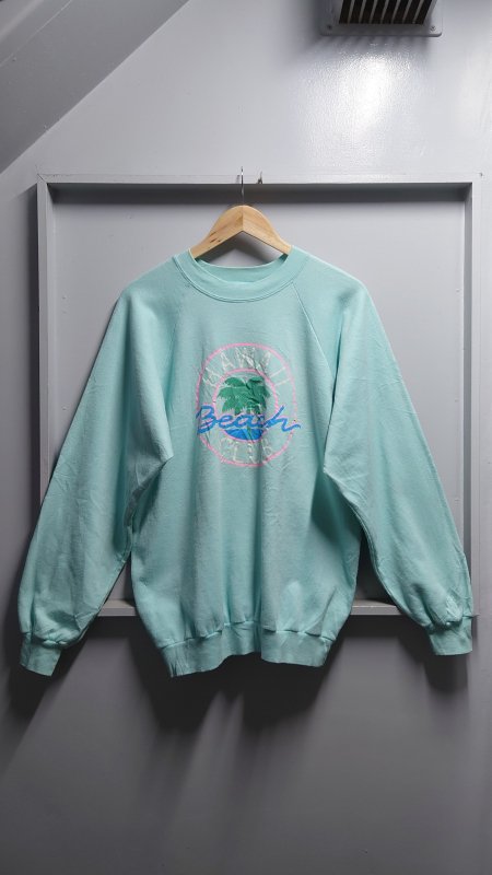 80s Tee Jays USA Hawaii Beach Club ץ å ƥեˡ֥롼 XL 饰󥹥꡼ (VINTAGE)