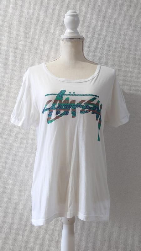 STUSSY ץ Uͥå T ۥ磻 XS Ⱦµ (USED)