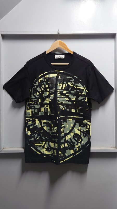 <img class='new_mark_img1' src='https://img.shop-pro.jp/img/new/icons5.gif' style='border:none;display:inline;margin:0px;padding:0px;width:auto;' />STONE ISLAND MIXED YARN JACQUARD CAMO T ֥å M Ⱦµ ץ ȡ󥢥 (USED)