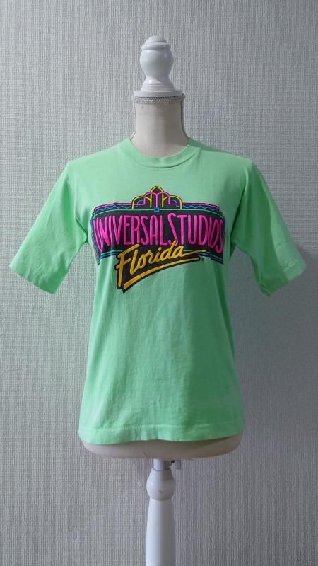 90s UNIVERSAL STUDIOS Florida USA 󥰥륹ƥå ץ T ͥ󥰥꡼ S Ⱦµ (VINTAGE)