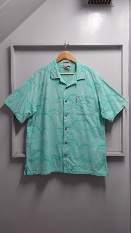 期間限定特別価格 総柄 LODGE” “RIVER Columbia 00's オープンカラー XL シャツ 半袖シャツ