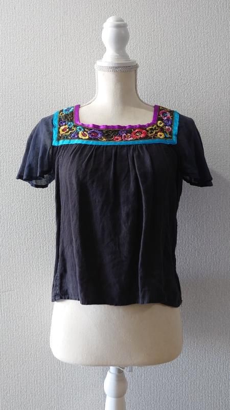 ETRO ꥢ ɽ ˥å ֥饦 ֥å 40 Ⱦµ (USED)