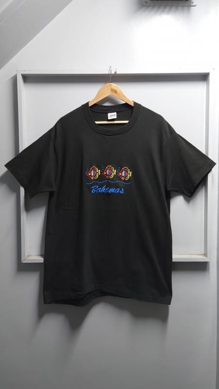 90s USA 󥰥륹ƥå Bahamas Ǯӵɽ T ֥å XL Ⱦµ (VINTAGE)
