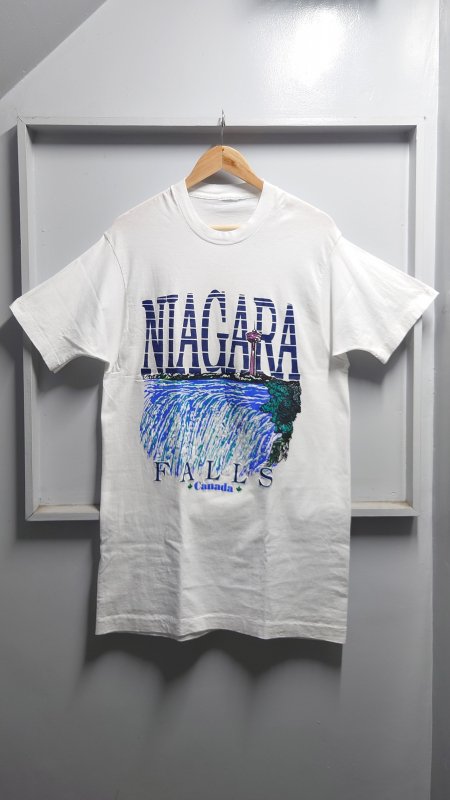 Vintage Niagara Falls Canada 󥰥륹ƥå ץT ۥ磻 L Ⱦµ (VINTAGE)