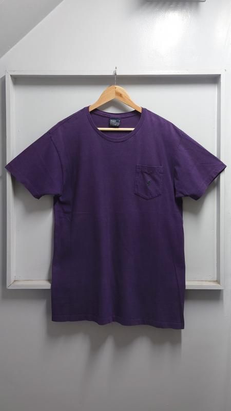 90s Polo Ralph Lauren 󥰥륹ƥå դݥå T ͥӡ S Ⱦµ ե (VINTAGE)
