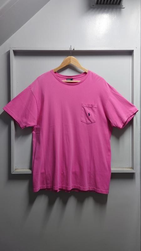 90s Polo Ralph Lauren USA 󥰥륹ƥå դݥå T ԥ M Ⱦµ ե (VINTAGE)
