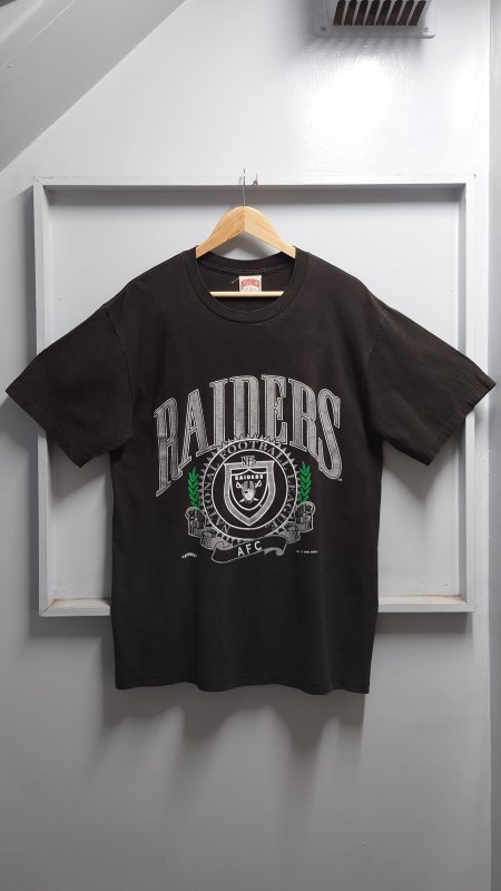 1994s NUTMEG USA NFL RAIDERS ץT ֥å L Ⱦµ (VINTAGE)