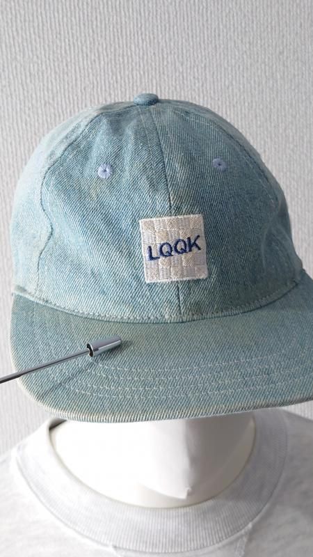 LQQK STUDIO USA製 ロゴ刺繍 デニム キャップ 帽子 (USED) - (jeudi)