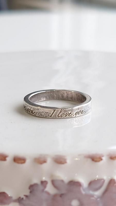 Tiffany&Co. Silver925 Notes I Love You Хɥ 6.5 󥰥С  (USED)