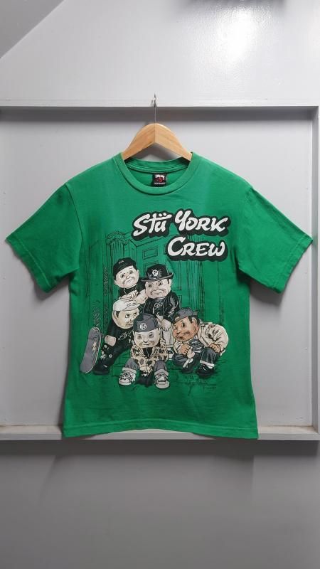 最上の品質な POUND × STUSSY 00's “Stu プリントT グラフィック Crew” York トップス