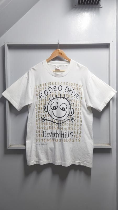 1989s Danny First USA 󥰥륹ƥå Rodeo Drive Beverly Hills ץT L Ⱦµ (VINTAGE)