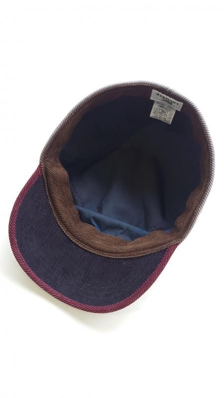 90's LACOSTE コーデュロイ ワークキャップ マルチカラー 58cm