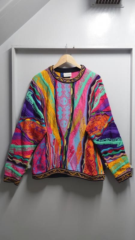 90s COOGI ȥꥢ Mercerised Cotton ΩԤ 3D˥å  M (VINTAGE)