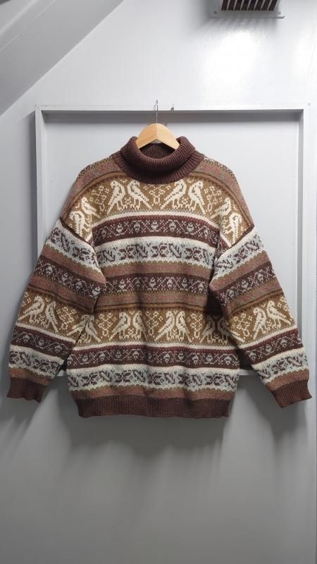 80-90s Stefanel ꥢ  ȥͥå ˥åȥ XL (VINTAGE)