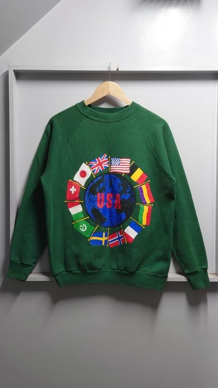 90s Hanes Country Flags 饰 å M (VINTAGE)