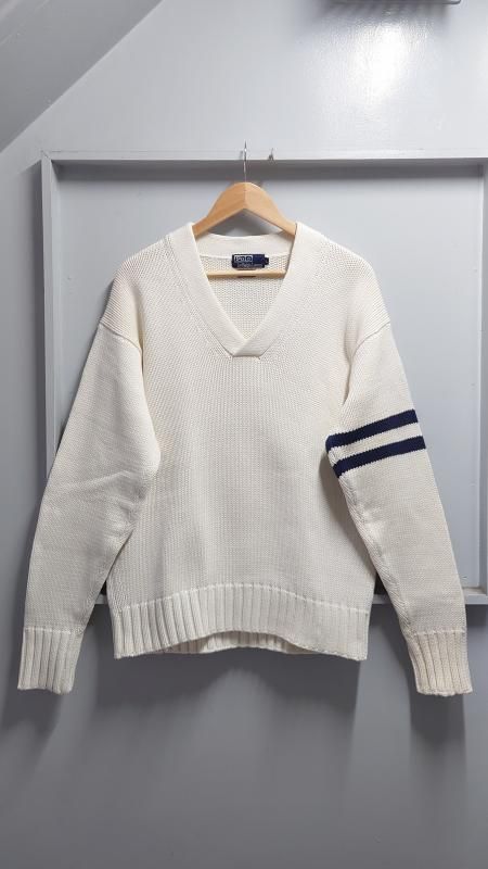 90s Polo Ralph Lauren Sleeve Line Vͥå åȥ˥å  L (VINTAGE)