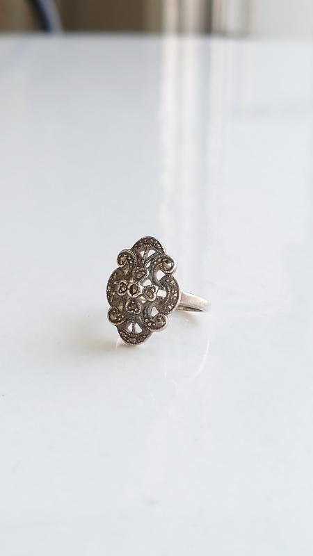 Silver925 Marcasite ǥ 12.5 󥰥С  (VINTAGE)
