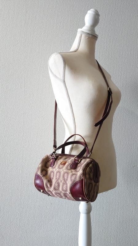 ANNA SUI 2way 㥬ɡߥ쥶 ߥ˥ܥȥХå (USED)