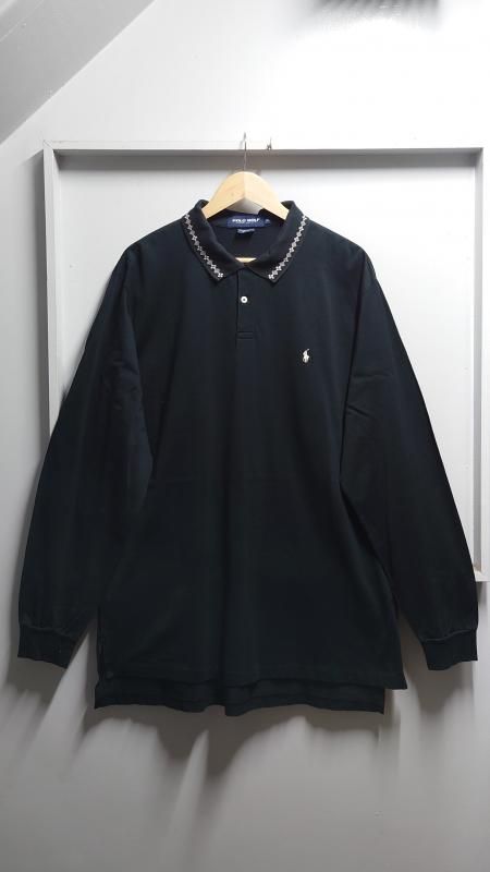 90s POLO GOLF RALPH LAUREN Pima Cotton 롼α L/S ݥ XL (VINTAGE)