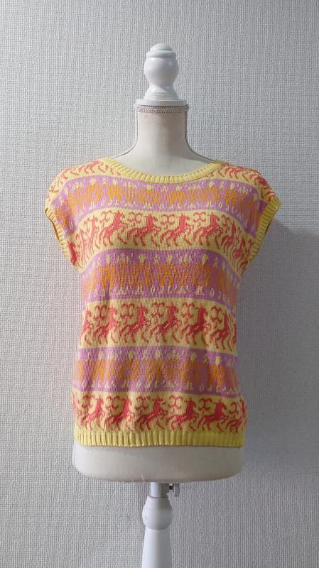 90s United Colors of Benetton ꥢ Fairy Tale Pattern Ρ꡼ åȥ˥å 46 (VINTAGE)