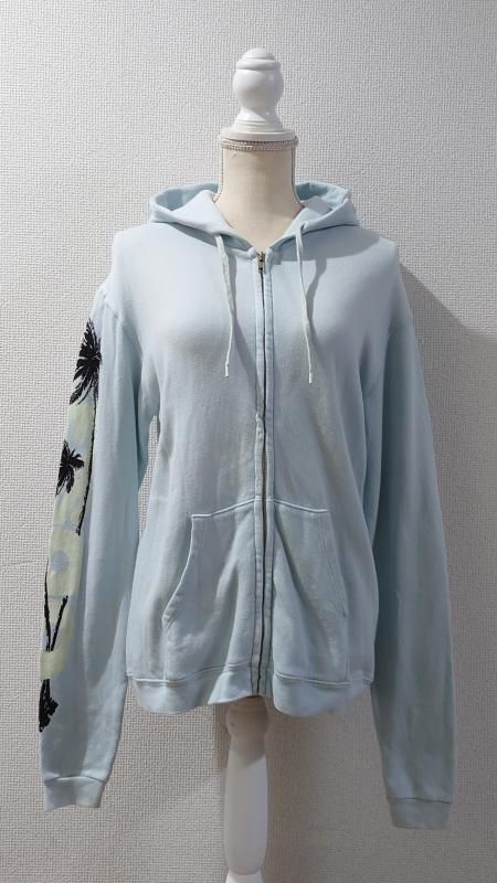Free City LIFE NATURE LOVE薄手スエットZIPパーカー2 Free City “Life Nature Love” ジップアップ パーカー サイズ2