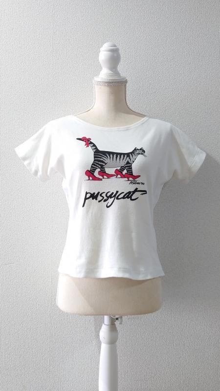 70-80's Crazy Shirts USA製 クリバンキャット “pussy cat” T