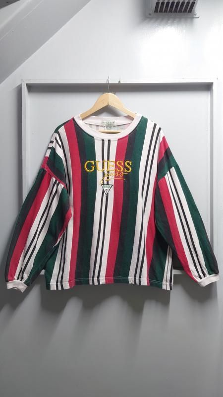 90s GUESS USA ޥȥ饤 L/S T L (VINTAGE)
