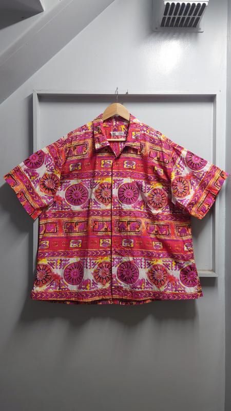 80-90s avanti by C&A Egyptian Wall Painting 롼ץ顼 Ⱦµ M (VINTAGE)