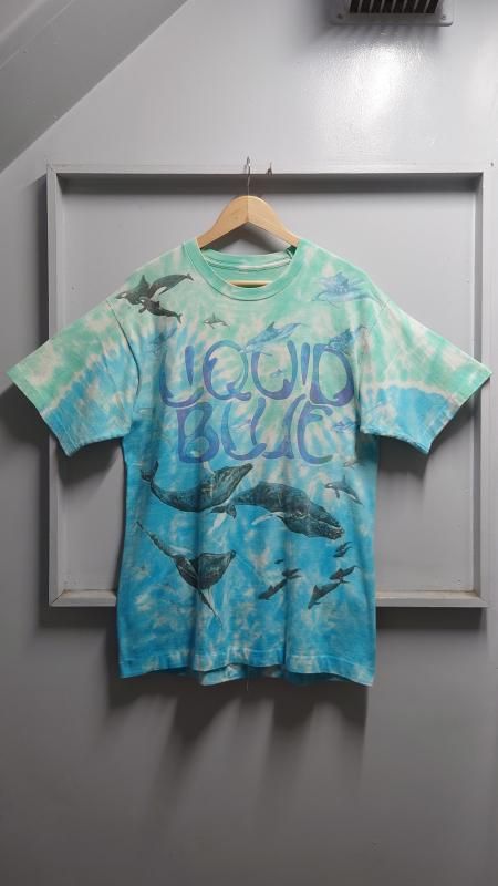 1992s Liquid Blue 󥰥륹ƥå Marine Life 륪Сץ T L (VINTAGE)