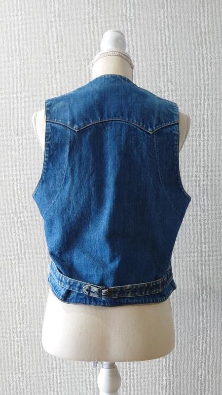 Polo Western デニムベスト 80s 80's Polo Western Ralph Lauren “Buckle Back” デニムベスト M