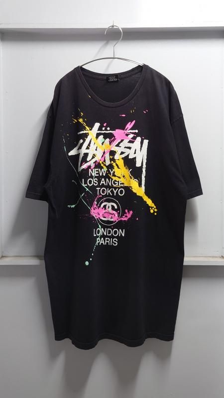 <img class='new_mark_img1' src='https://img.shop-pro.jp/img/new/icons5.gif' style='border:none;display:inline;margin:0px;padding:0px;width:auto;' />Stussy Splash Paint ɥĥT XL (USED)