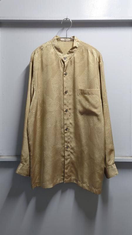 Pavis “Leopard Pattern” バンドカラーシャツ L (USED)