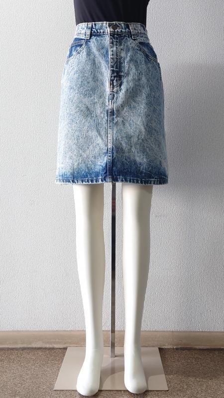 70-80's Palmetto's USA製 ケミカルデニム タイトスカート サイズ11