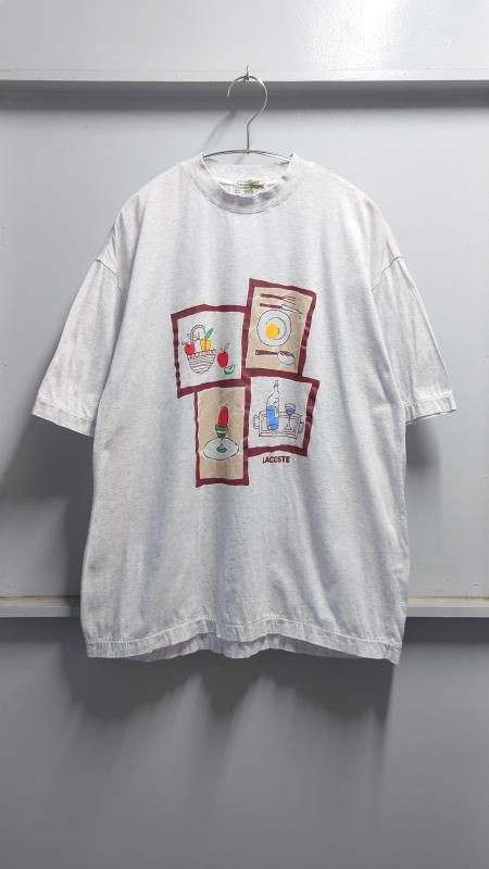 90s CHEMISE LACOSTE Breakfast ץT M (VINTAGE)